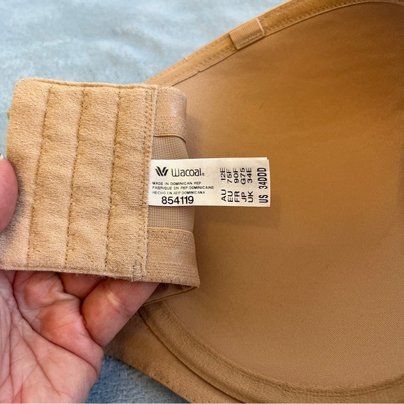 WACOAL | Beige Red Carpet Strapless Bra, NWOT | 34DDD US / 34E UK - Picture 3 of 5
